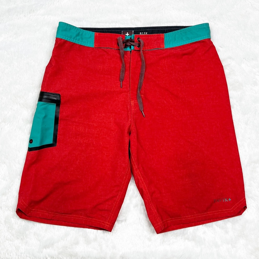 Tavik Red Board Shorts 11” Men’s Size 36
